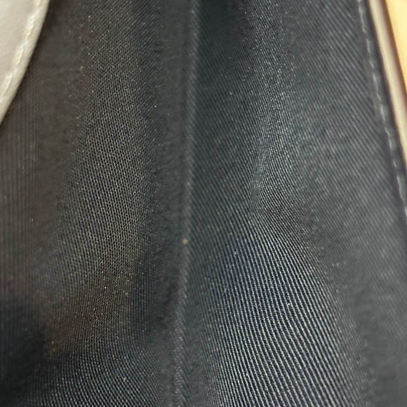 Coach Blue and Brown Floral Accent Wallet - Picture 4 of 9